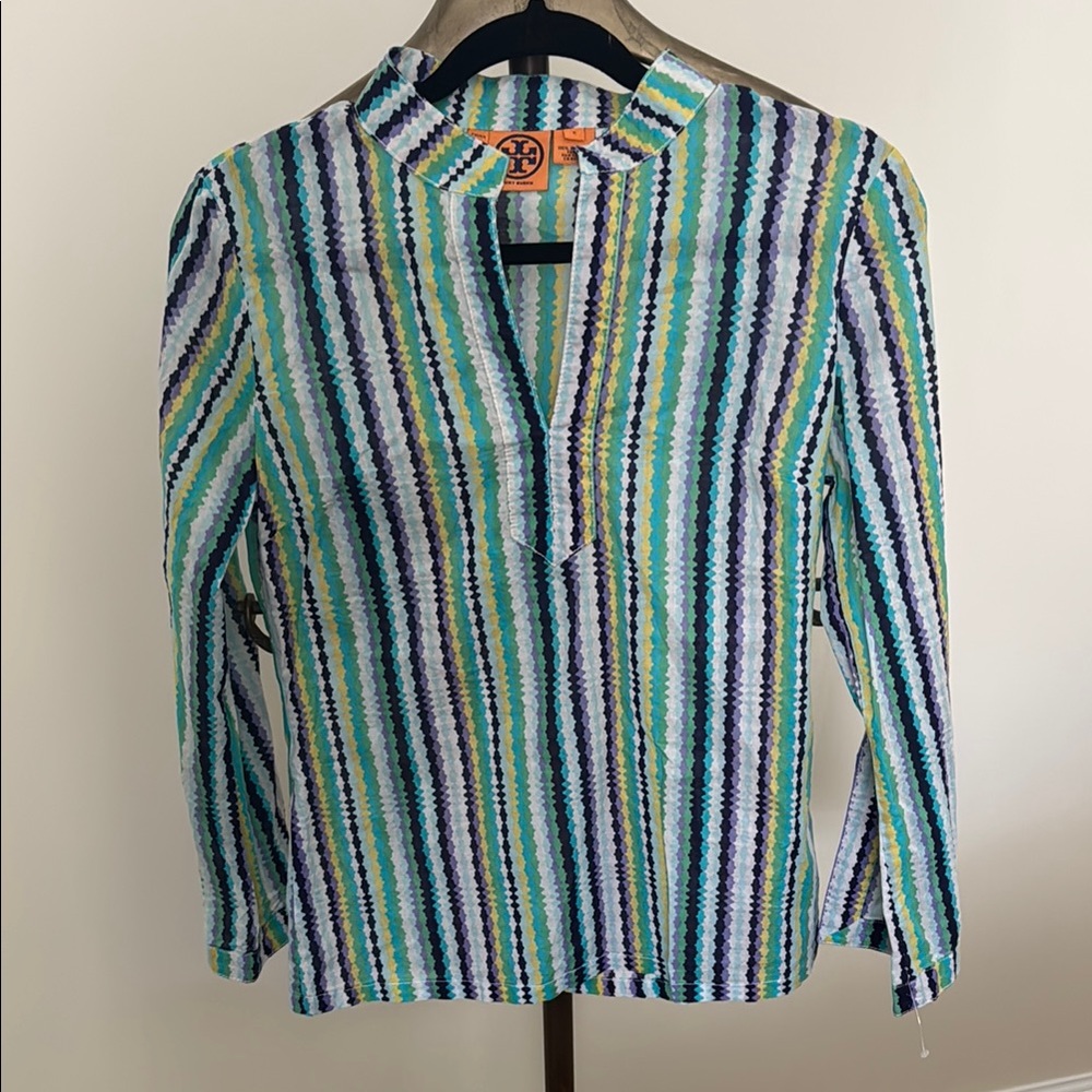 Tory Burch Striped Blouse 100% cotton